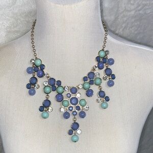 Elegant Multi-Color Statement Necklace